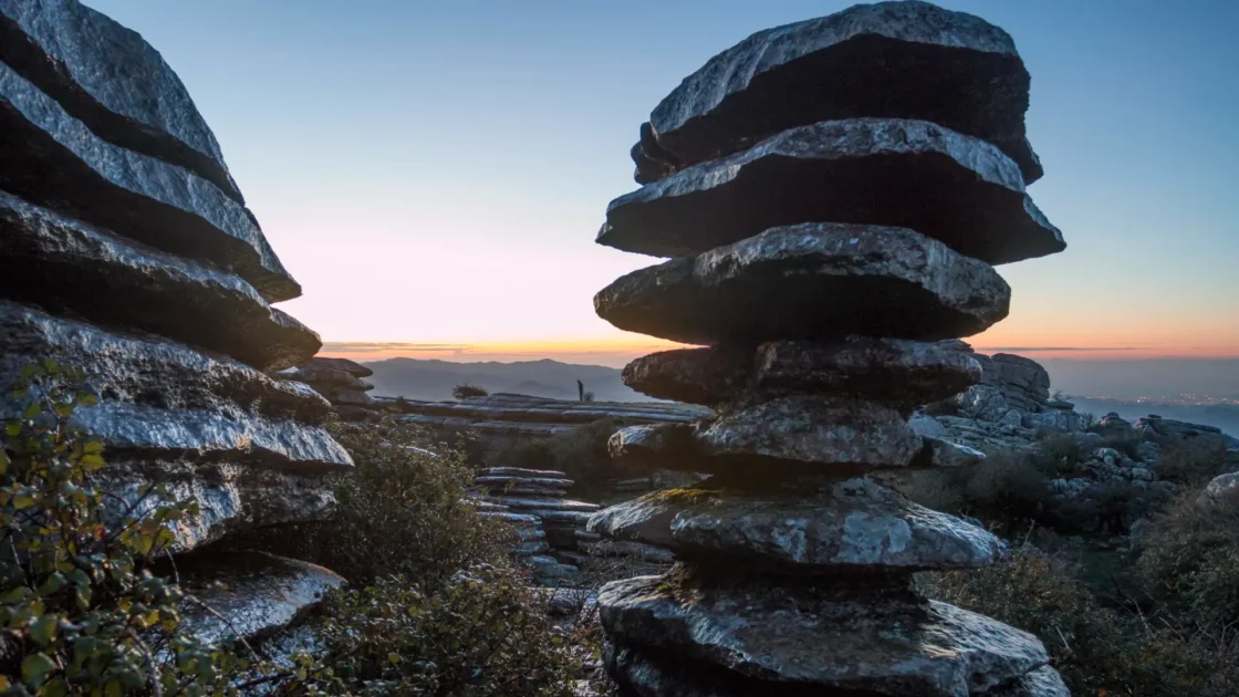 Limestone formations at El Torcal de Antequera, Andalucía, Spain