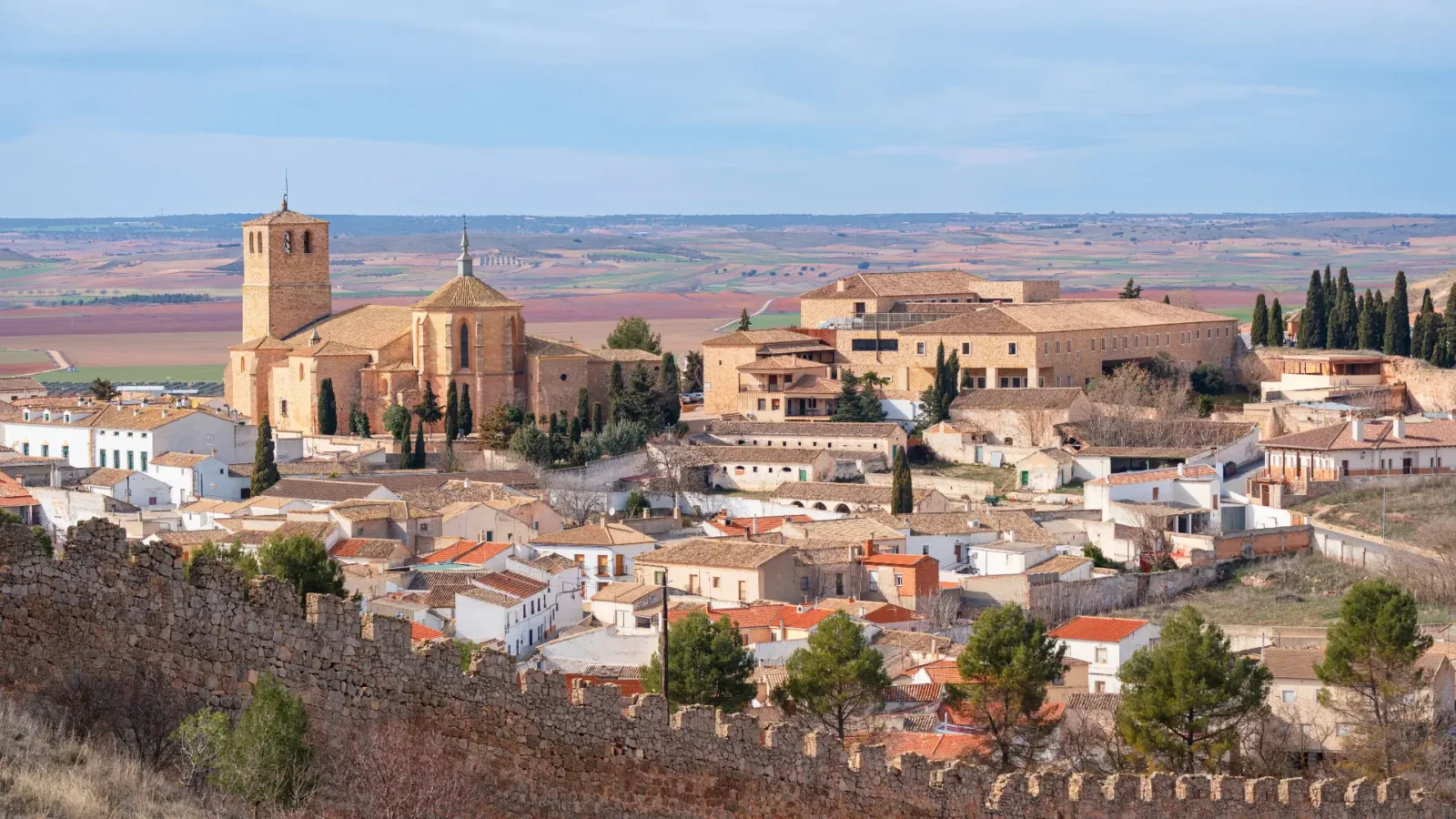 The walled old town of Belmonte, Castilla-La Mancha, Spain