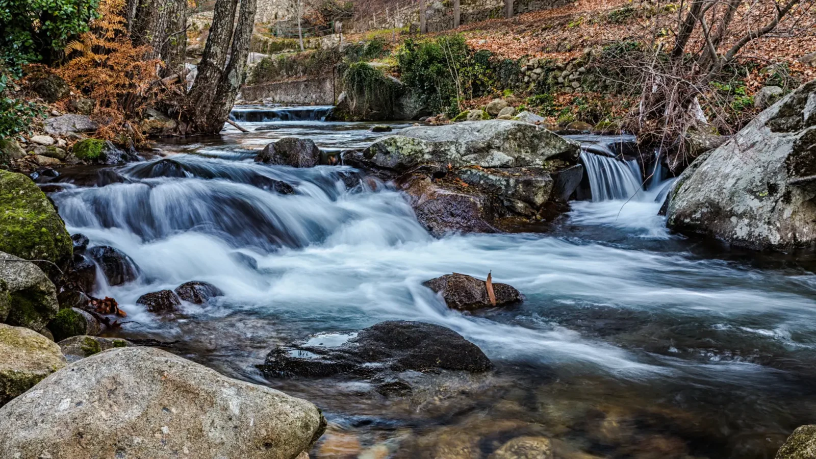 A natural stream pool near Cuacos de Yuste, La Vera, Extremadura, Spain