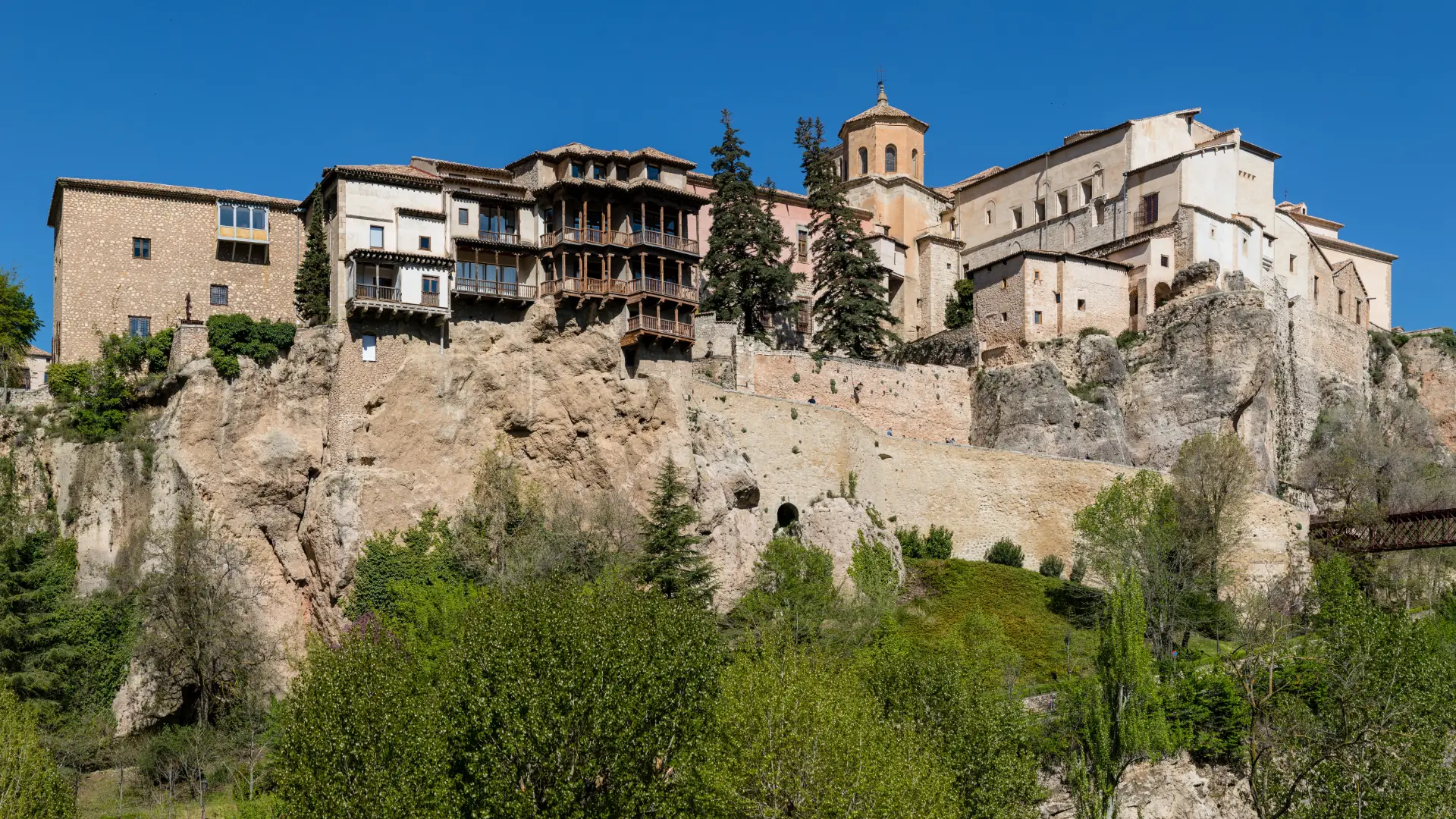 Casas Colgadas hanging houses in Cuenca, Castilla-La Mancha, Spain