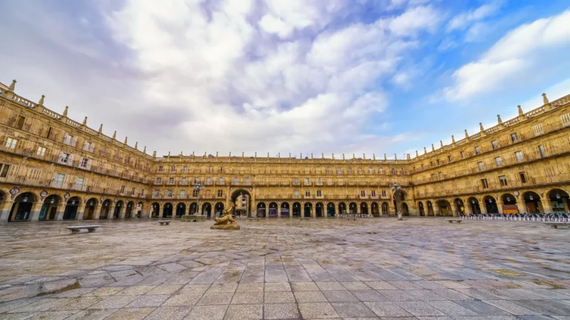 Salamanca's golden Plaza Mayor