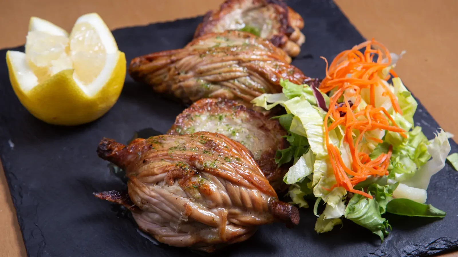 Zarajos, a traditional dish from Cuenca, Spain