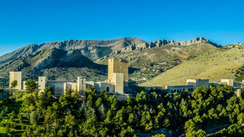 Castillo de Santa Catalina on the ridge above the city in Jaén, Andalucía, Spain