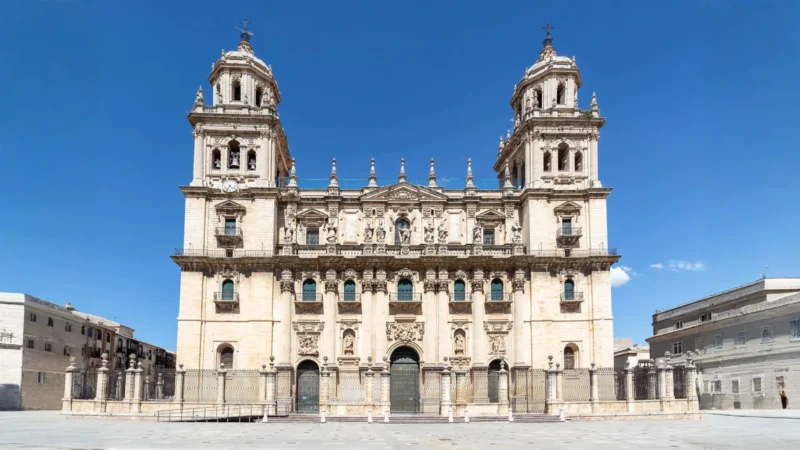 Renaissance west façade of the cathedral in Jaén, Andalucía, Spain