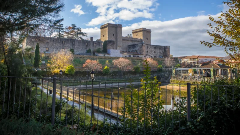 Castle of the Counts of Oropesa, now a Parador, in Jarandilla de la Vera, Extremadura, Spain