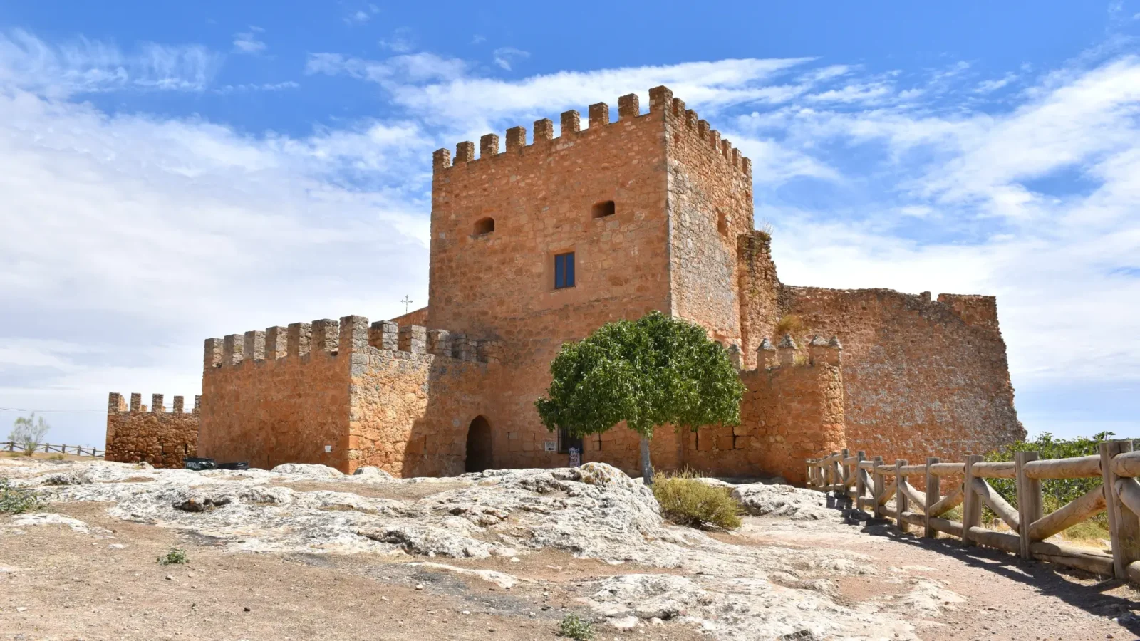 Castillo de Peñarroya at the Lagunas de Ruidera, Castilla-La Mancha, Spain