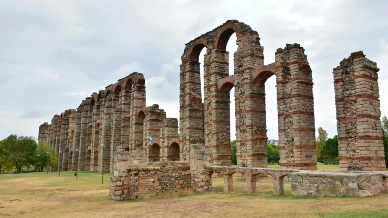 The Acueducto de los Milagros in Mérida, Extremadura