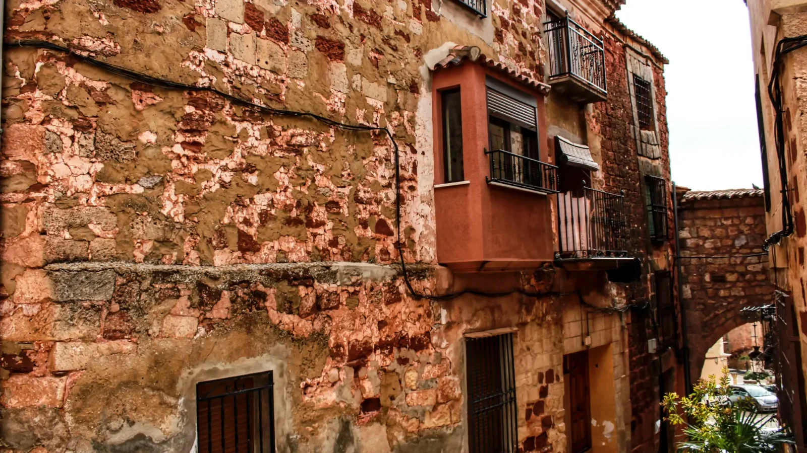 A Renaissance street in Alcaraz, Castilla-La Mancha, Spain