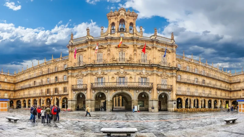 The Plaza Mayor of Salamanca, Castilla y León, Spain