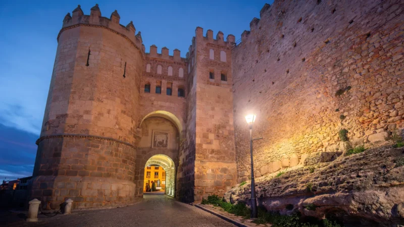 The Puerta de San Andrés, the medieval gate of the Jewish quarter, Segovia, Spain