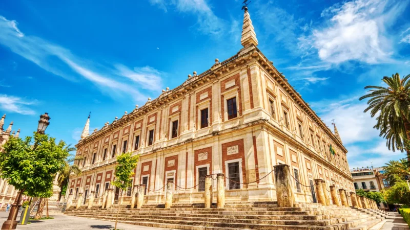 The Archivo de Indias building in Seville, Andalucía, Spain