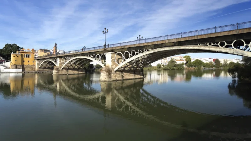The Triana quarter across the Guadalquivir in Seville, Andalucía, Spain