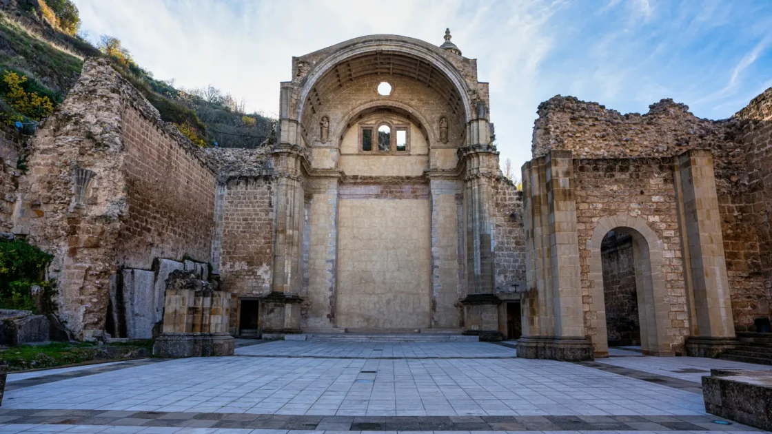 The roofless Ruinas de Santa María in Cazorla, Jaén, Andalucía, Spain