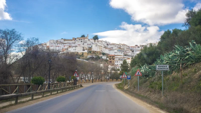 A white village on the White Villages Trail, Sierra de Cádiz, Andalucía, Spain