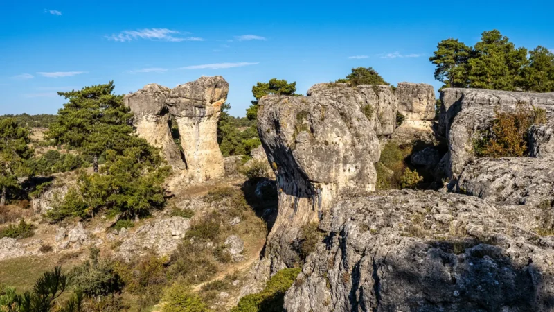 The rock lanes of the Callejones de las Majadas, Castilla-La Mancha, Spain