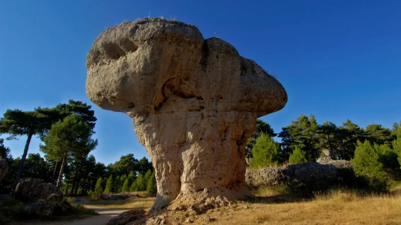 The Tormo Alto rock formation at the Ciudad Encantada, Castilla-La Mancha, Spain