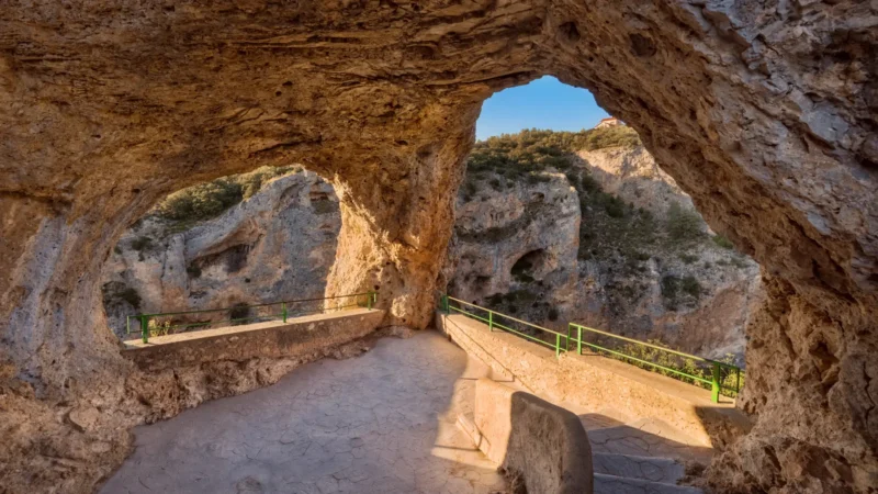 The Ventano del Diablo over the Júcar gorge, Castilla-La Mancha, Spain