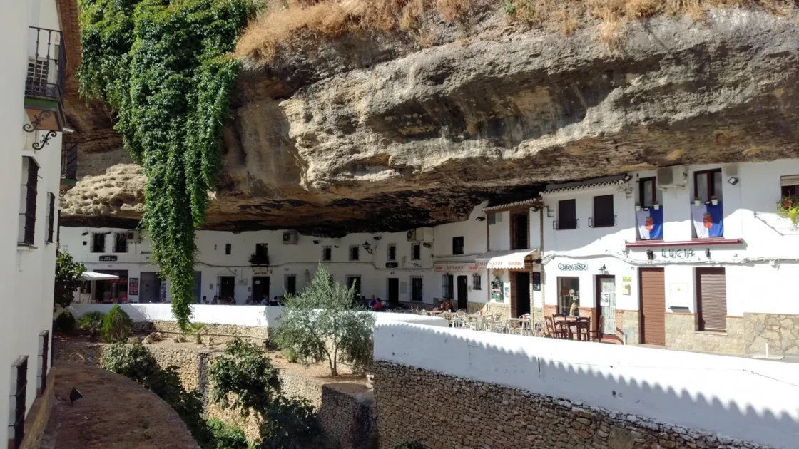 The rock overhang above Calle Cuevas del Sol in Setenil de las Bodegas, Andalucía, Spain