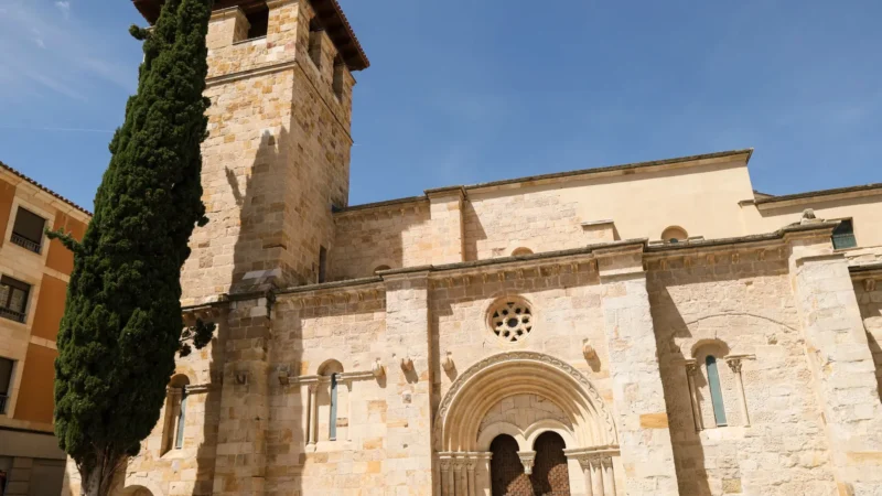Santiago del Burgo church in the historic centre of Zamora, Castilla y León, Spain